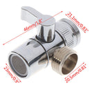 Home Kitchen Faucet Valve Diverter Sink Valve Water Tap Faucet Splitter Adap Gw