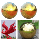 2Pcs--138mm Dia. Stainless Steel Hollow Ball Mirror Polished Shiny Sphere for