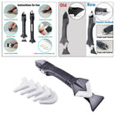 Window Glass Glue Angle Scraper Edge Adhesive Residue Caulk Tool Bathroom