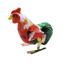 Retro Classic Nostalgia Tin Jumping Rooster Clockwork Wind Up Toys Gift