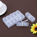 14 Slots Adjustable Plastic Jewelry Storage Box Case Craft Organizer Bead H A