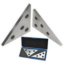 Solid Steel 30-60-90 Angle Blocks and 45-45-90 Angle Plate Set Plates (2pcs Set)
