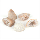 5Pcs Geodes Oco Agate Natural Crystals Druzy Halves Quartz Specimens FT