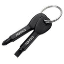 2 Keys Stainless Keychain Pocket Screwdriver Tool Set EDC Outdoor Multifunct ï¼W