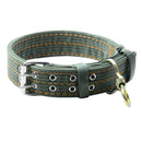 Pet Dog Double-Breasted Necklace For Big Dog Collar Leads Army Green Pet