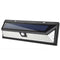 LED Solar Wall Light Waterproof Human Motion Sensor Warning Lamp for Garden