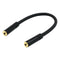 3.5mm Female To 3.5mm 1/8'' Stereo Female Extension Audio Adapter Cable 20cm