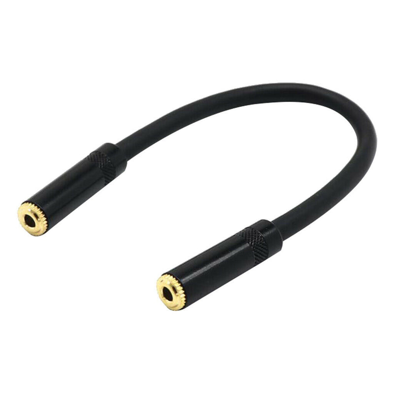 3.5mm Female To 3.5mm 1/8'' Stereo Female Extension Audio Adapter Cable 20cm
