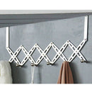 6 Hook Stainless Steel Over Door Hanger For Clothes Coat Robe Hanger Hanging