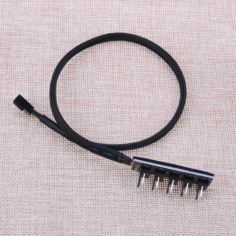 Host Case PC Cooler Cooling Fan Power Cable 1 Female to 5 Male 4Pin Socket