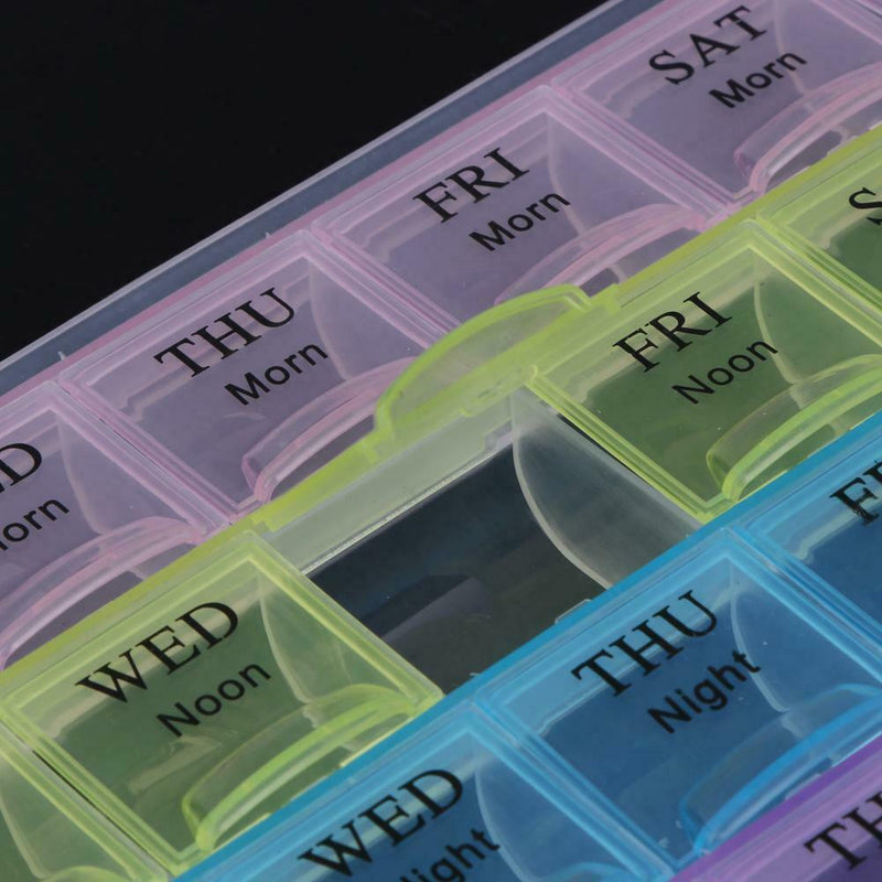 Portable 7 Days Tablet Pill Box Holder Medicine Storage Organizer Case