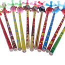 2x Child 22.5cm Cartoon Windmill Pencil Animal Kids Wooden Windmill Penci- OZ