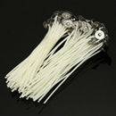 90 PCs 10cm Candle Wick Cotton Core Waxed With Sustainers DIY Candle Making