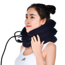 Air Inflatable Pillow Cervical Neck Head Pain Traction Support (sapphire)