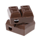 2Pcs creative chocolate plastic pencil sharpener with eraser writing statione!j