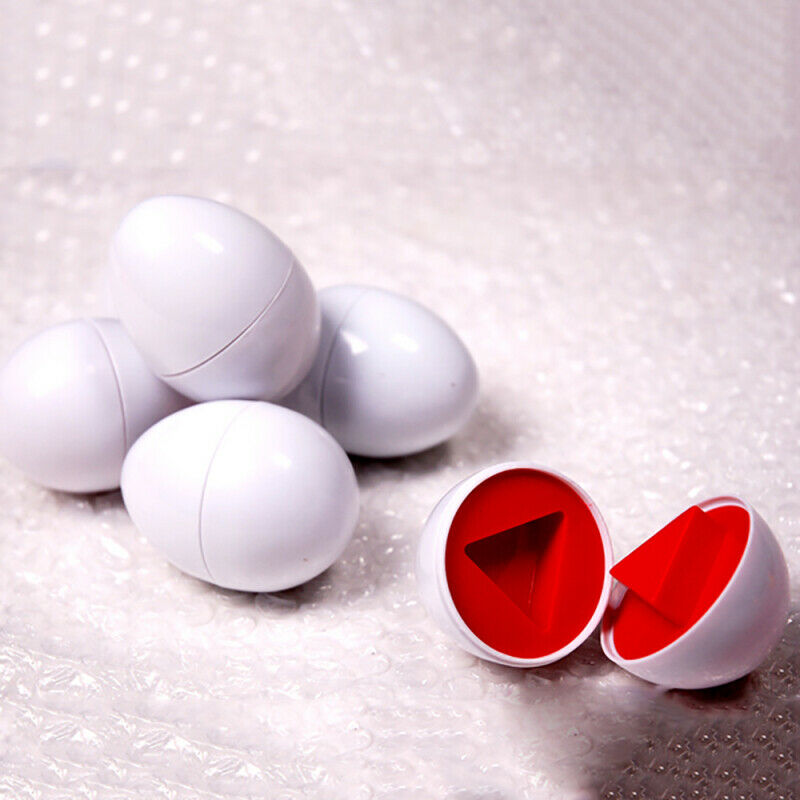 1 X6pcs Eggs Shape Wise Pretend Puzzle Tool Colorful Baby Kids Learn Edu ELY