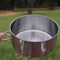 2 Pieces Camping Pot and Pan Set, Non-Stick Backpacking Cookware Mess Kit for