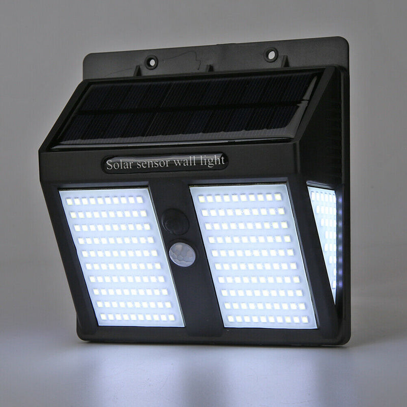 250LED Solar Motion Sensor Wall Light Waterproof Outdoor Yard Security Lamp