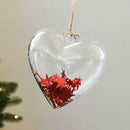 10PCS Transparent Plastic Heart-Shaped Craft Ball Acrylic Transparent  POO