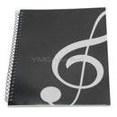 Blank Sheet Music Composition Manuscript Paper / Staff Paper Black A4 40 Pages