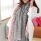 Fashion Women Dot Dual Color Long Soft Voile Scarf Stole Shawl Winter Neck Wrap