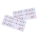 1Pc Transparent No Glue Stickers Removable Piano and Keyboard Stickers For 61 Bj