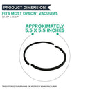 6 Replacements for Dyson DC07, DC14 and DC15 Post-Motor HEPA Style Filters