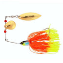 4pcs Fishing Hard Spinner Lures Spinner bait Pike Bass Black&yellow&rose re