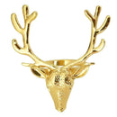 10x Metal Reindeer Napkin Rings Cloth Napkin Holders Wedding Decor