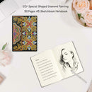 DIY Mandala Special Shaped Diamond Painting 50 Pages A5 Sketchbook Crafts