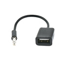 1x AUX Jack Audio Input Cord Cable Car MP3 3.5mm Male To USB Port Adapter Useful