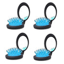 Folding Travel Hair Comb with Mirror - Mini Pocket Hair Brush for Gift Idea