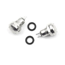 2pcs 8mm Mini Micro 2Pin Metal Waterproof Momentary Push Button Switch   Z