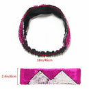 Sequin Headbands Mermaid Reversible Sequins Headband Elastic Stretch Sparkl