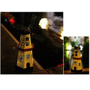 Solar power Windmill Lighthouse Spinner Garden Lawn mu Lamp Lights Decor LE C3N8