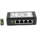 4X(4 Port Poe Injector Poe Power Adapter Ethernet Power Supply Pin 4,5(+)/7P6M8)