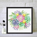 Succulent 5D DIY Full Round Drill Diamond Painting Plant Rhinestone Picture