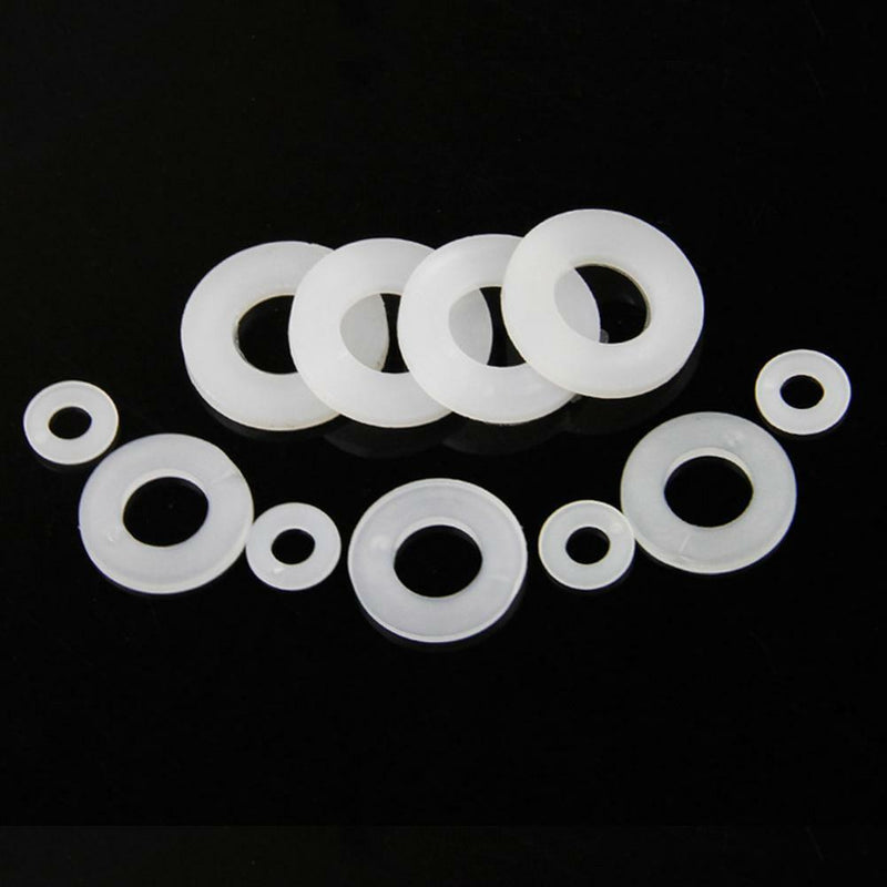 250pcs/set Soft Flat Nylon Washers Insulation Plumbing Leak-proof Gaskets Kit