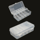 2 Tray Compartments Fishing Fish Lure Box Tackle Two-Sided Storage Plastic