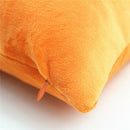 2x Solid Soft Velvet Pillow Cover Sofa Home Decor Cushion Case 45x45cm