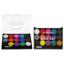 2Pcs Make Up Face Paint 15 Colors Palette Halloween Fancy Body Face Painting