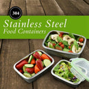 304 Stainless Steel Lunch Box Eco-Friendly Portable Food Storage Container