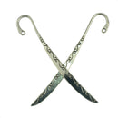 6pcs Plated Smooth Hook Bookmark with Loop Findings Jewelry Making Charms