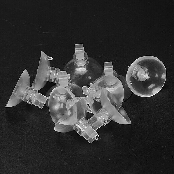 Fishtank Clear Suction Cup Airline Tube Holders Clips Clamps 10 Pcs K3E3