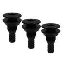 3pcs 3/4'' Black Plastic Marine Yacht Bilge Pump Thru-Hull Fittings for Boat