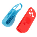 For Nintendo Switch Joy-Con Protective Case Silicone Cover + Rubber Plug Set