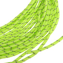 4 Pcs Reflective Camping Tent Guide Rope Guy Line Cord & Adjusters 2m Green