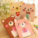 3pcs Cute Bear Notebook Journal Paper Note Book Weekly Planner Writing Pad