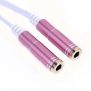 3.5mm Stereo Audio Male to 2 Female Headphone Mic Y Splitter Cable Adapter