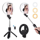 6.3inch With Tripod Stand Live Broadcast USB Selfie LED Ring Lights Phone Holder